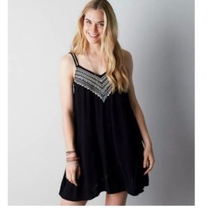 AEO Embroidered Swing Dress